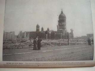    San Francisco Horror 1901 Earthquake S Fransisco California  