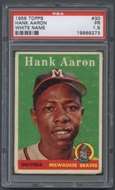 1958 Topps Baseball #30 Hank Aaron PSA 1.5 (FR) *9273  