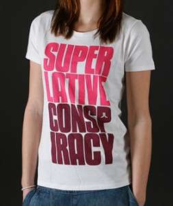 WeSC Ladies SuperLative Headline T Shirt Whie  