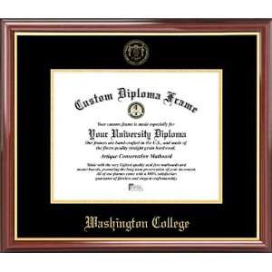   College Shoremen   Embossed Seal   Mahogany Gold Trim   Diploma Frame