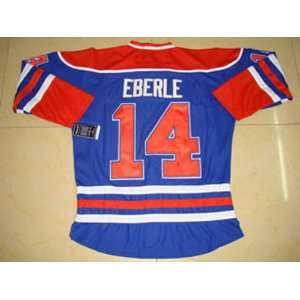 NEW NHL Authentic Jerseys Edmonton Oilers #14 Jordan Eberle BLUE 