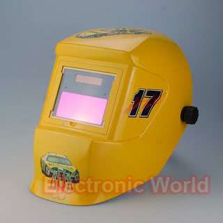 Electronic World Solar Auto Darkening Welding Helmet LJ400326Yellow17