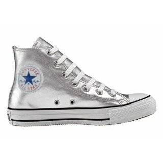  Converse Chuck Taylor All Star Leather High Top Silver 