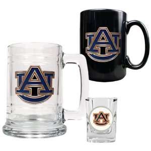  Auburn University Tigers Mugs & Shot Glass Gift Set 