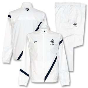    12 13 France Sideline Warm Up Suit   White