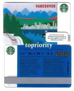 STARBUCKS Vancouver BC Canada Limited CARD GEM MINT  