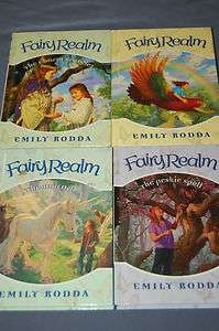 FAIRY REALM Emily Rodda HARDCOVERS #s 1 5 6 9 LN chapter books 