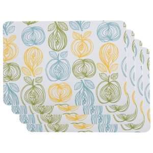    Now Designs Laminated Placemats, Orchard, Set of 4