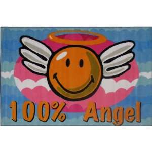  Smiley Face 100% Angel Area Rug 39x58