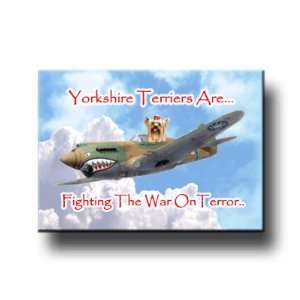  Yorkshire Terrier War On Terror Fridge Magnet Everything 