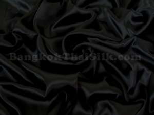 BLACK SATIN FABRIC 45W DRESS DRAPE TABLE CLOTH SHEET BOW TIE CHAIR 