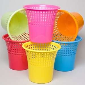  Colored Waste Baskets Case Pack 48