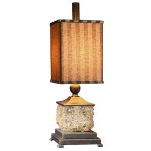  Uttermost 26 Inch Donatella Lamp Amber Tinted Sugar Spun 