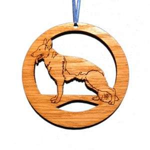   Laser Etched German Shepherd Dog Ornaments   Set of 6 by CAMIC designs