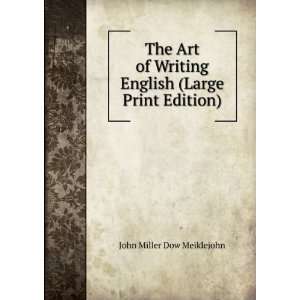   English (Large Print Edition) John Miller Dow Meiklejohn Books