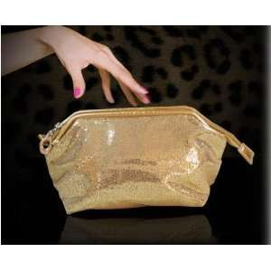 Shiny Gold Bling Bling Style Large Size Nice Cosmetic Bag/Make up Bag 