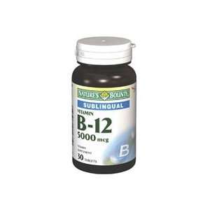  Vitamin B 12 Tabs 5000 Mcg Nby Size 30 Health & Personal 