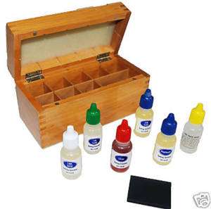 Wooden Gold Testing Acid Storage Box  