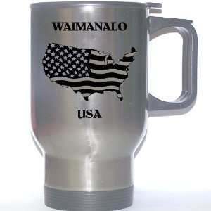  US Flag   Waimanalo, Hawaii (HI) Stainless Steel Mug 