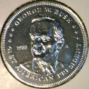 1991 George W. Bush Commemorative Double Eagle Reverse Medal   Token 