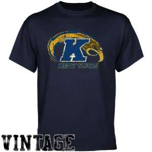  NCAA Kent State Golden Flashes Navy Blue Distressed Logo 