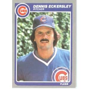  1985 Fleer # 57 Dennis Eckersley Chicago Cubs Baseball 
