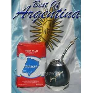  Kit Argentina Mate and Yerba Mate Herb Tea, with Straw 