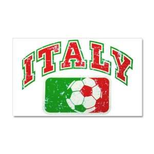   x24.5 Wall Vinyl Sticker Italy Italian Soccer Grunge   Italian Flag