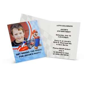  Mario Kart Wii Personalized Invitations (8) Health 