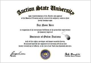 Online Auctions Diploma   Online Auction Lover Diploma  