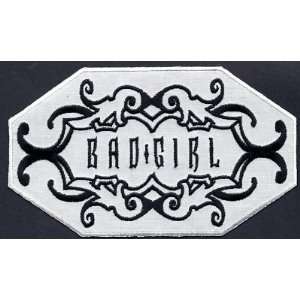 Words/BAD GIRL Patch Iron On Embroidered/Girly Things