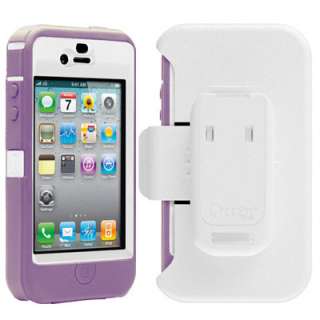 OtterBox white/Purple Defender Cover for Iphone At&t 4G  