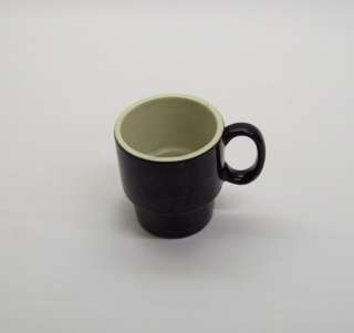   Stackable Ceramic Mug Black Coffee Tea Cup Diner Restaurant  