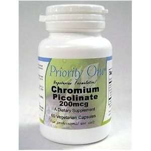  Priority One Chromium Picolinate 200 mcg 60 caps Health 