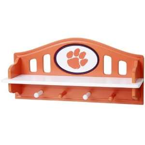  Fan Creations Clemson Tigers Shelf With Pegs Sports 