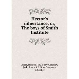  , Jack, donor,A.L. Burt Company, publisher Alger  Books