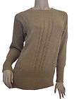 GIRL WITH THE DRAGON TATTOO CREW NECK SWEATER Khaki Green Sz 38 