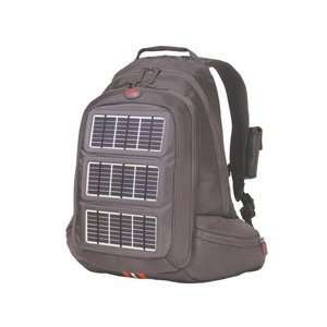  Solar Charging Backpack, Silver Panels Electronics