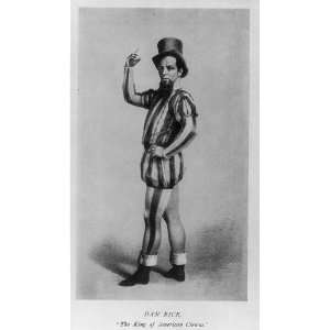  Dan Rice,1823 1900,American entertainer/clown