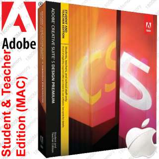 Adobe CS5 Design Premium Educational for Apple MAC  