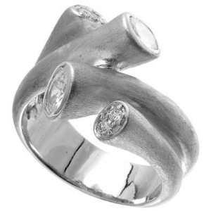 Non Traditional Sterling Silver Fancy Ring, Expertly Crafted with High 