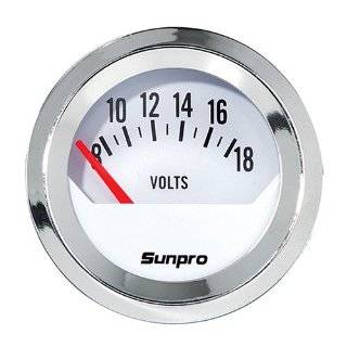 Sunpro CP8205 StyleLine Voltmeter   White Dial