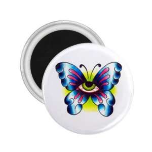  Tattoo Butterfly Eye Art Fridge Souvenir Magnet 2.25 Free 