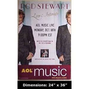   ROD STEWART Live & Intimate AOL Music Poster 24x36 