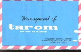 ROMANIAN AIRWAY,3 MAXI CARDS+ADVERTISING TAROM,ROMANIA,  