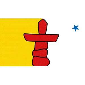 Nunavut Flag Sheet of 21 Photo Gloss Stickers