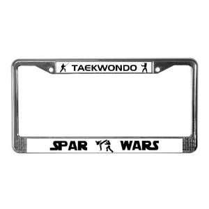  Spar Wars amp; Taekwondo Sports License Plate Frame by 