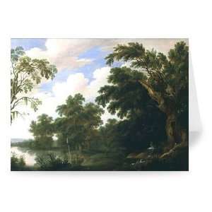 St. Paul visiting St. Anthony in a wooded   Greeting Card (Pack of 2 