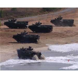  Assault Amphibious Vehicles (AAV) United States Marine 