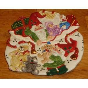  Fritz and Floyd Holiday Elf Canape Plate 